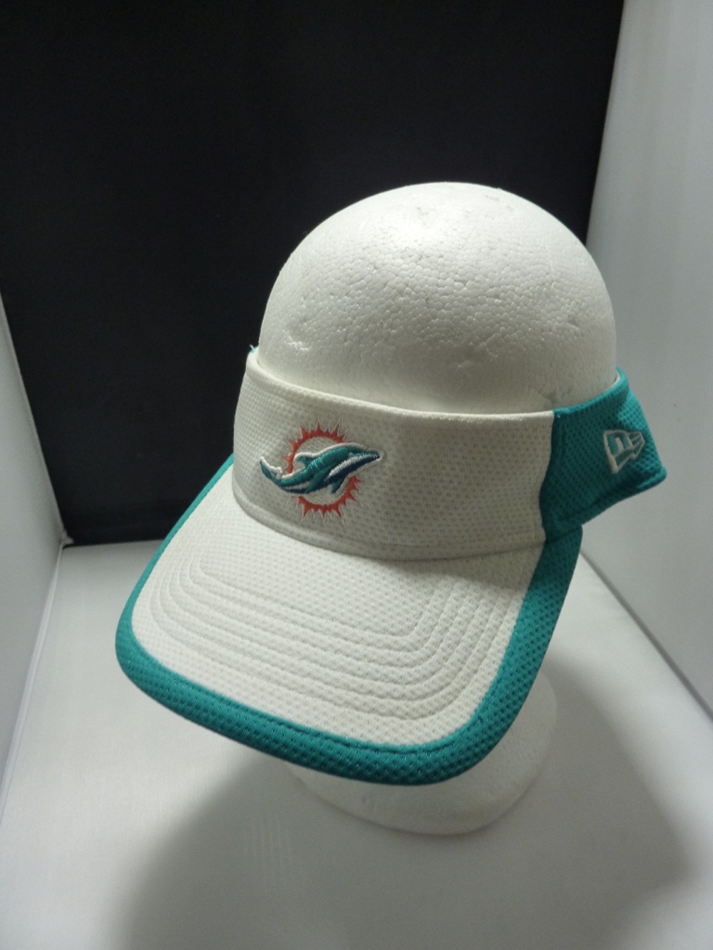 Miami Dolphins New Era NFL Visor Team Color Embroidered Logo One Size Fits Most